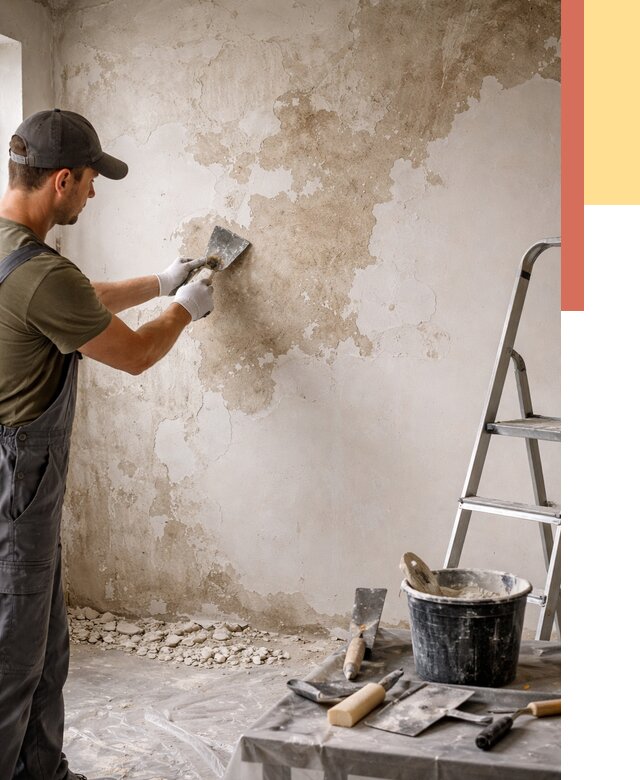 Снятие старой шпаклевки в Североморске от 1979 руб. — быстро и недорого | ОТДЕЛОЧНИК-Свм