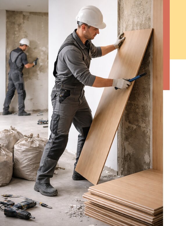 Демонтаж стеновых панелей в Североморске от 3744 руб. за м² быстро и недорого | ОТДЕЛОЧНИК-Свм