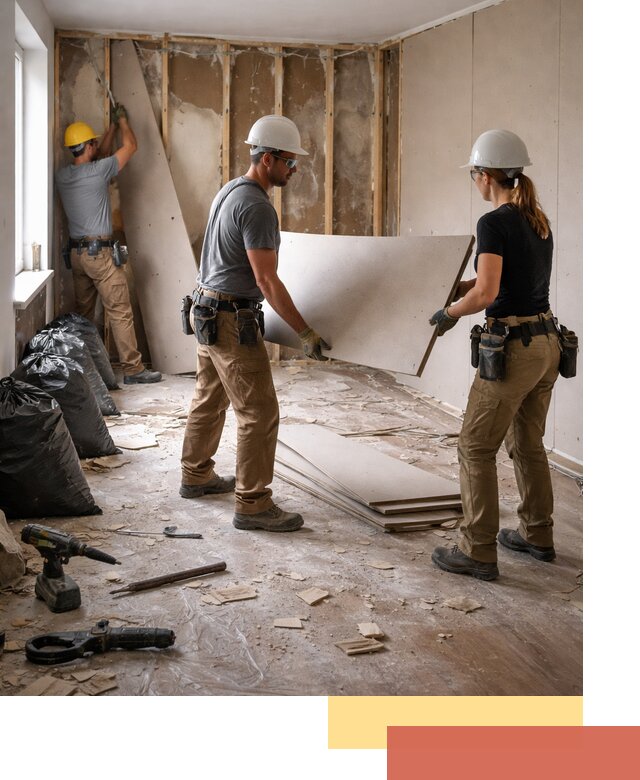 Демонтаж стеновых панелей в Североморске быстро и аккуратно