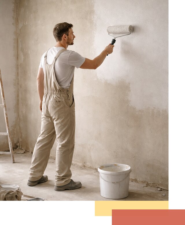 Грунтовка стен под отделку в Североморске профессиональным раствором