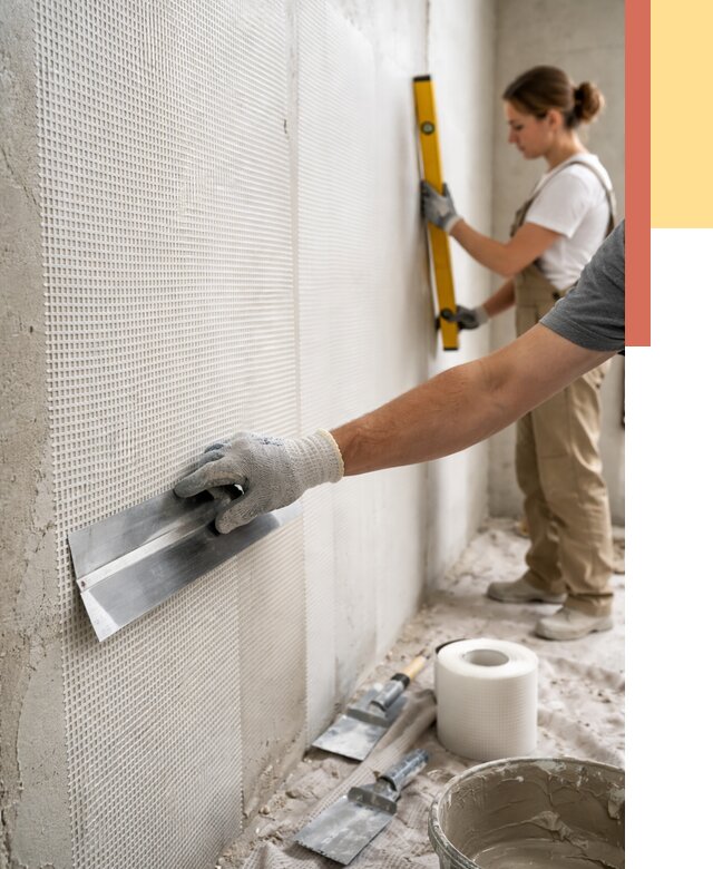 Армирование стен стеклосеткой в Североморске от 3423 руб. под ключ | ОТДЕЛОЧНИК-Свм