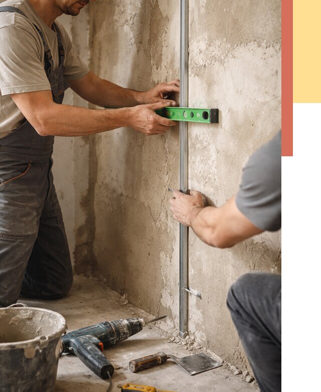 Установка штукатурных маяков в Североморске от 7488 руб. — быстро и недорого | ОТДЕЛОЧНИК-Свм