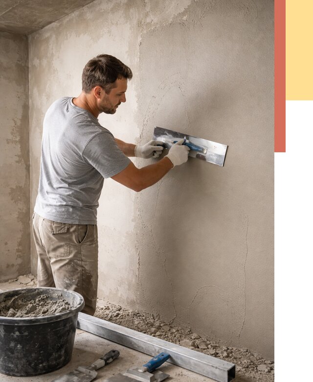 Штукатурка стен без маяков в Североморске от 7702 руб/м2 — услуги и цена | ОТДЕЛОЧНИК-Свм