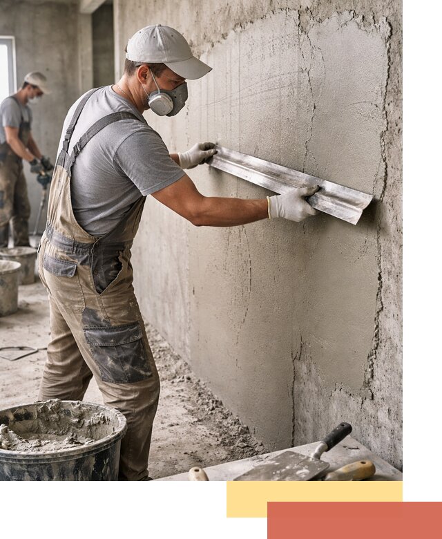 Штукатурка бетонных стен в Североморске качественно и долговечно