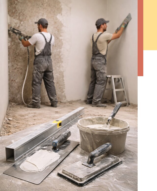 Штукатурка стен под обои в Североморске от 4814 руб./м2 — выравнивание под обои | ОТДЕЛОЧНИК-Свм