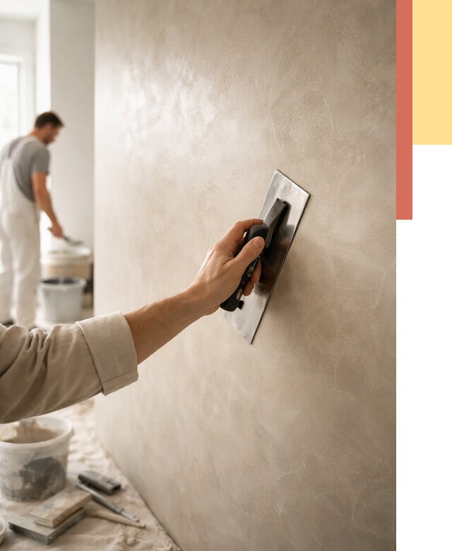 Венецианская штукатурка в Североморске от 3744 руб/м² — нанесение стен под ключ | ОТДЕЛОЧНИК-Свм