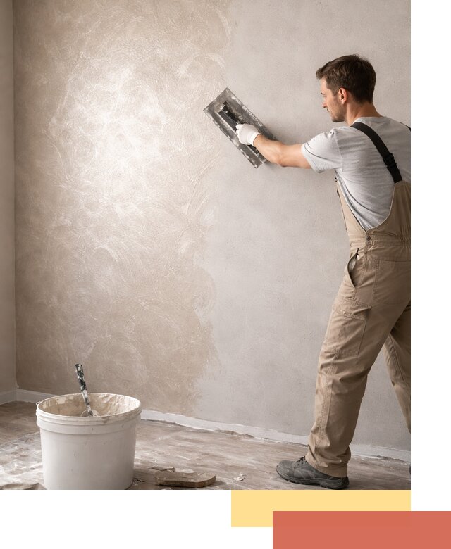 Декоративная штукатурка «Мокрый шелк» под ключ в Североморске