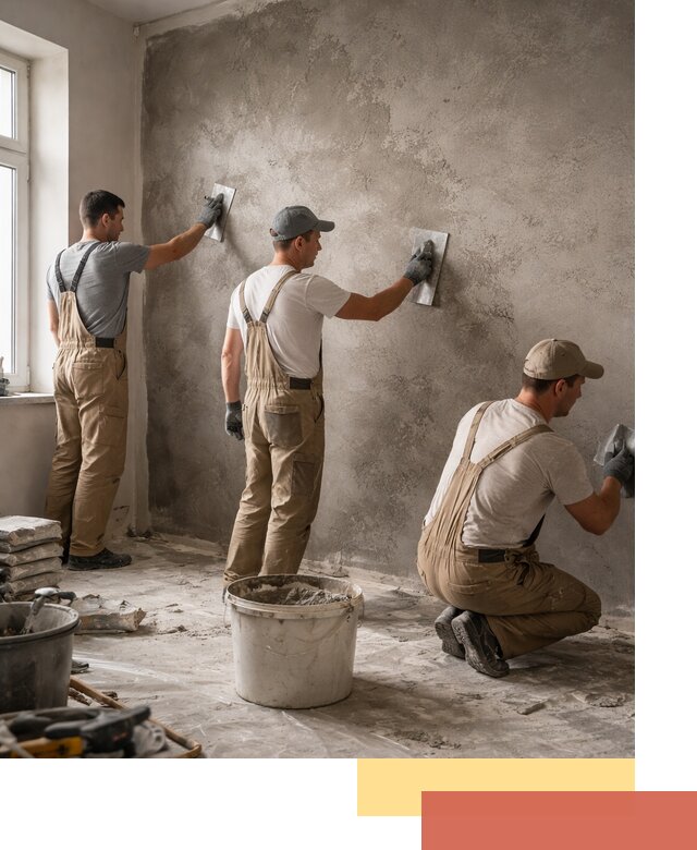 Декоративная штукатурка под бетон в Североморске для стен и потолков