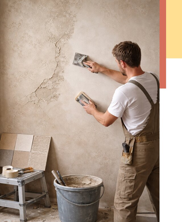 Ремонт декоративной штукатурки в Североморске от 4814 руб. под ключ | ОТДЕЛОЧНИК-Свм