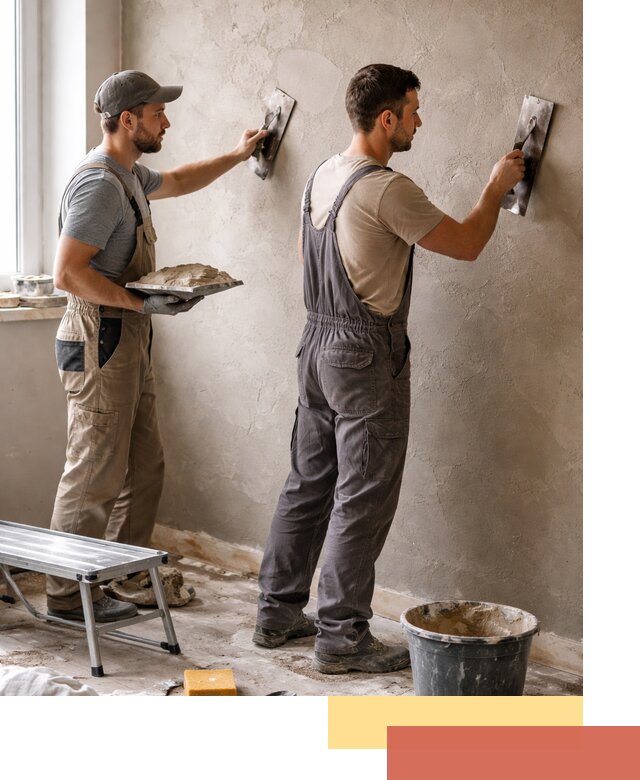 Ремонт декоративной штукатурки и восстановление фактуры в Североморске