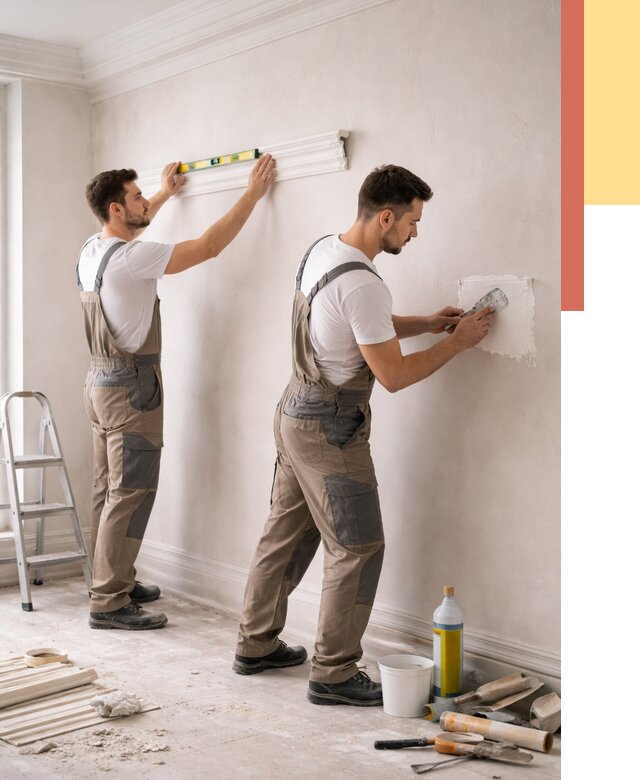 Монтаж лепнины на стены в Североморске от 4814 руб. — недорого, быстро | ОТДЕЛОЧНИК-Свм