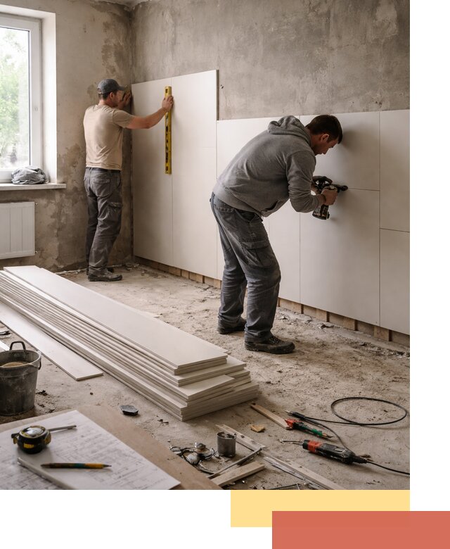 Монтаж ПВХ панелей на стены в Североморске качественно и быстро