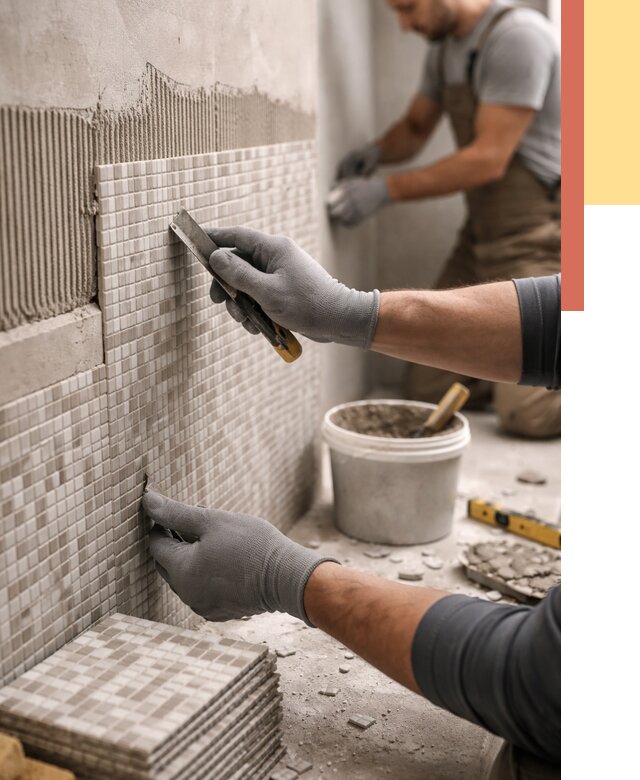 Облицовка стен мозаикой в Североморске от 3423 руб/м2 — укладка мозаики на стены | ОТДЕЛОЧНИК-Свм