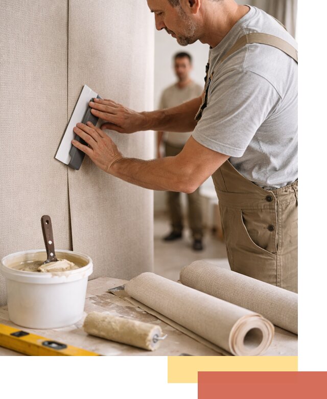 Поклейка текстильных обоев в Североморске профессионально и аккуратно