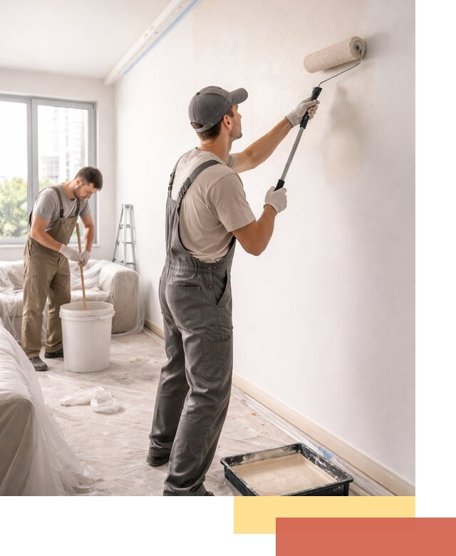 Покраска стен в офисе в Североморске — быстрый и качественный ремонт