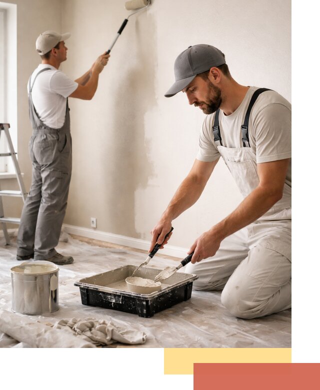 Покраска стен в квартире в Североморске — профессионально и аккуратно