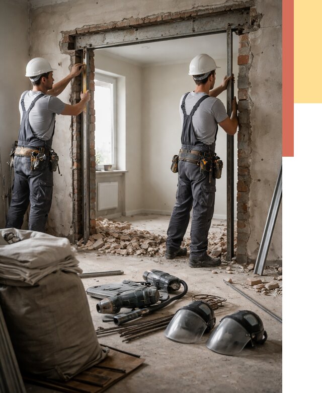 Расширение дверного проема в Североморске от 13371 руб. под ключ | ОТДЕЛОЧНИК-Свм