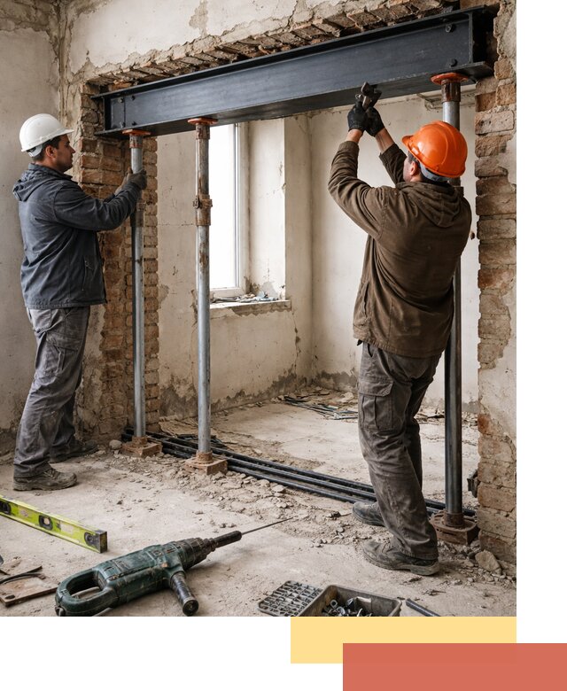 Усиление проема в стене в Североморске для расширения и безопасности