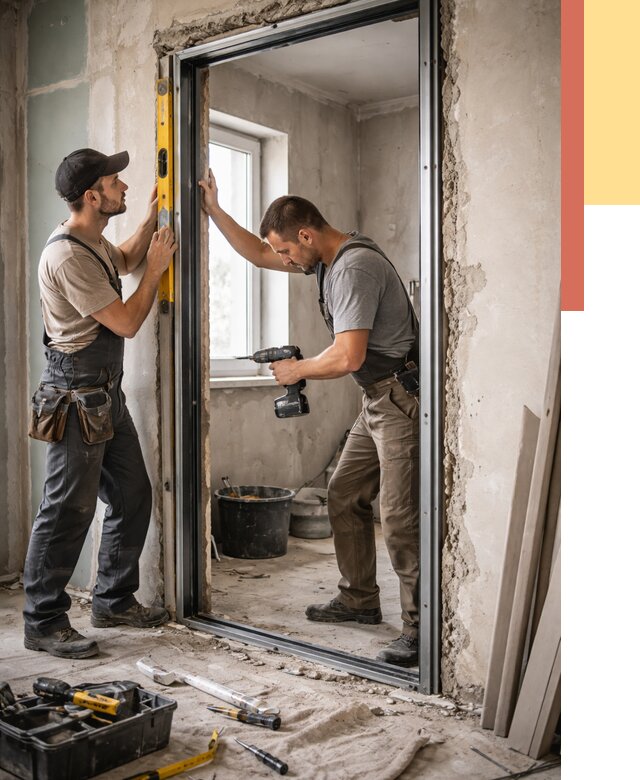 Закладка дверного проема в Североморске от 3744 руб. — быстро и недорого | ОТДЕЛОЧНИК-Свм