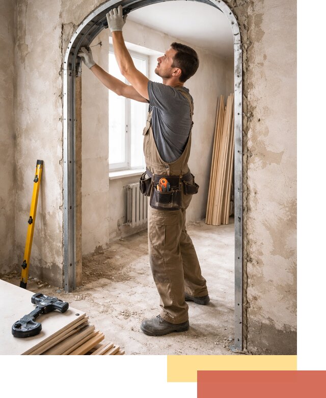 Устройство арочного проема в Североморске под ключ