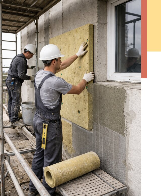 Утепление стен в Североморске от 4600 руб. под ключ — быстро и недорого | ОТДЕЛОЧНИК-Свм