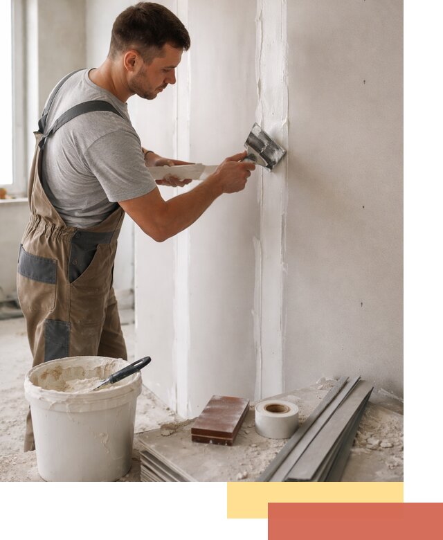 Шпаклевка перегородок из гипсокартона в Североморске качественно и быстро