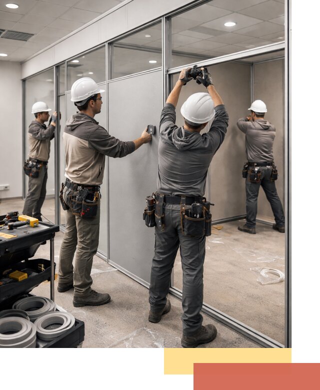 Мобильные офисные перегородки под ключ в Североморске