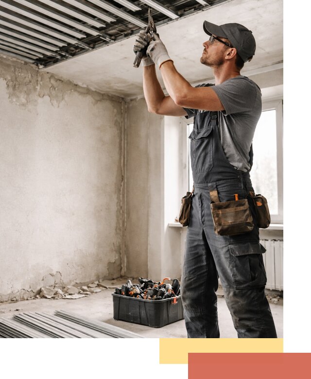 Демонтаж реечного потолка в Североморске быстро и аккуратно