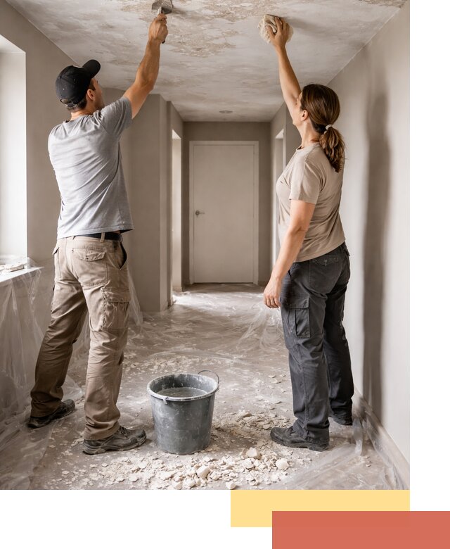 Удаление побелки с потолка в Североморске — быстро и аккуратно