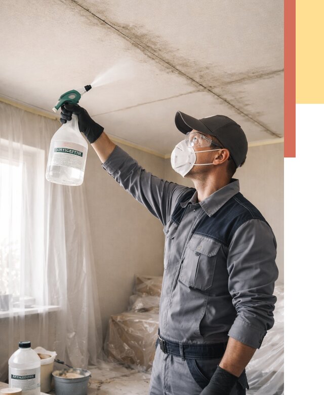 Антисептическая обработка потолка в Североморске от 2674 руб. | ОТДЕЛОЧНИК-Свм