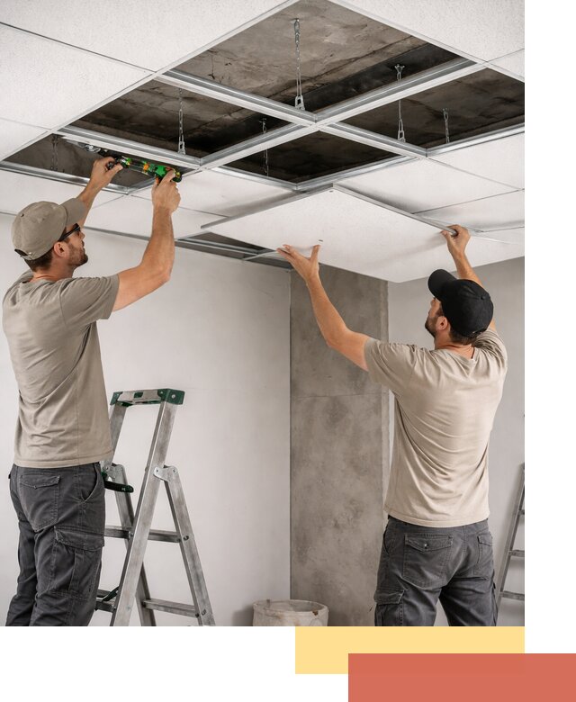 Монтаж потолка Армстронг под ключ в Североморске
