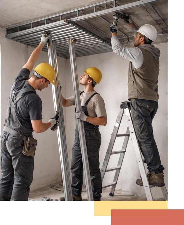 Монтаж реечного потолка под ключ в Североморске