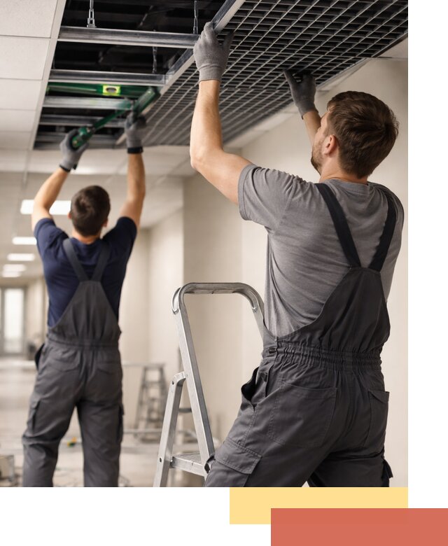 Монтаж потолка Грильято в Североморске: установка под ключ качественно