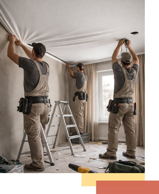 Монтаж матового натяжного потолка в Североморске качественно и быстро