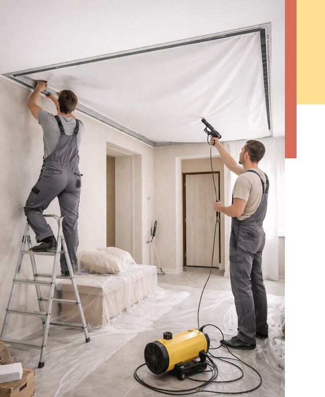 Монтаж натяжного потолка в прихожей в Североморске от 2835 руб. под ключ | ОТДЕЛОЧНИК-Свм