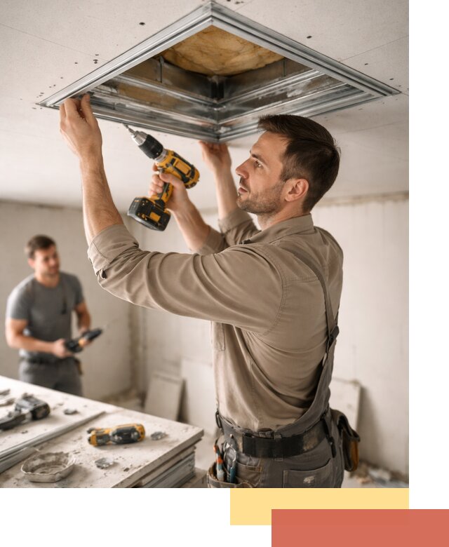 Монтаж люка в потолок из ГКЛ в Североморске