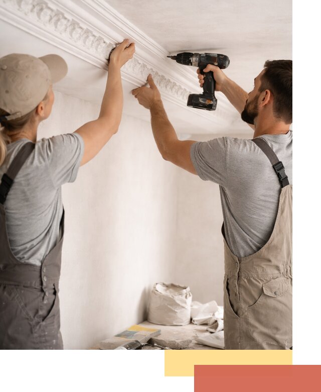 Профессиональный монтаж лепнины на потолок в Североморске