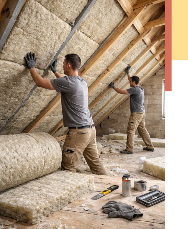 Утепление потолка минватой в Североморске от 1551 руб. — быстро и недорого | ОТДЕЛОЧНИК-Свм