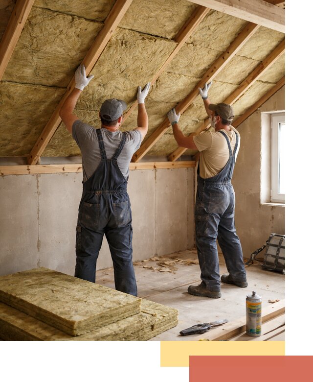 Утепление потолка минеральной ватой в Североморске