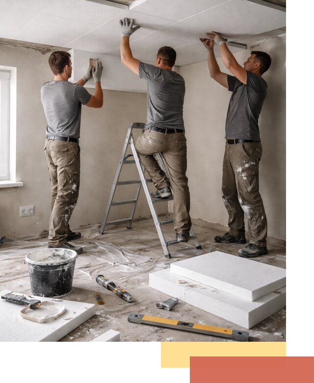 Утепление потолка пенопластом в Североморске быстро и качественно